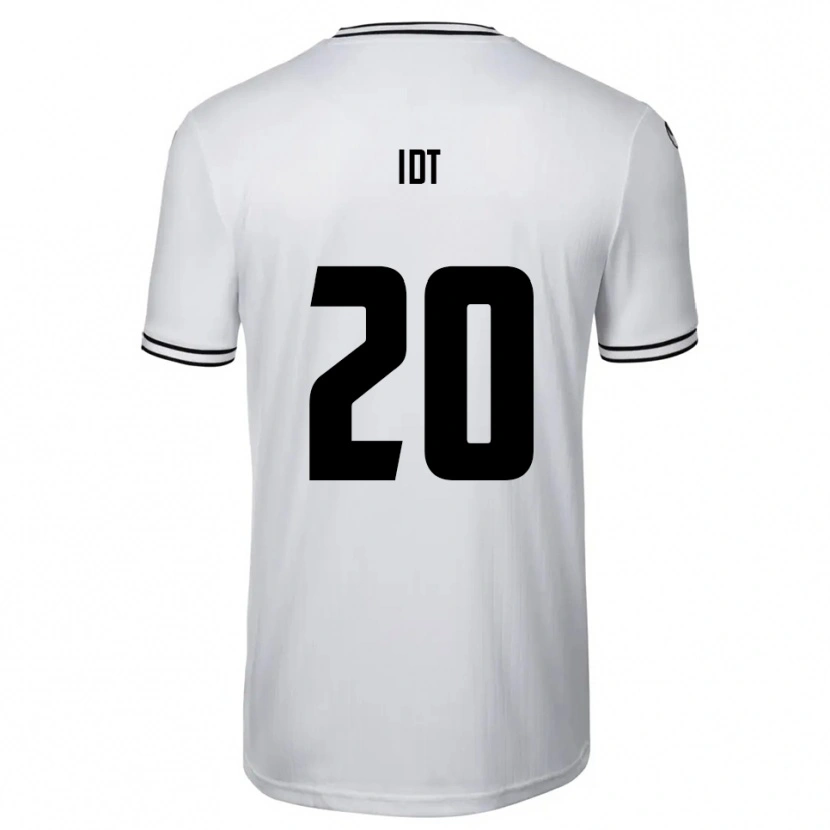Danxen Niño Camiseta David Idt #20 Blanco Negro 1ª Equipación 2025/26 La Camisa