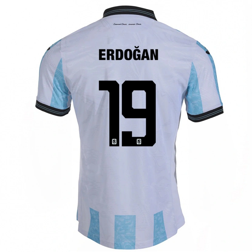 Danxen Niño Camiseta Emre Erdoğan #19 Blanco Azul Cielo 1ª Equipación 2025/26 La Camisa