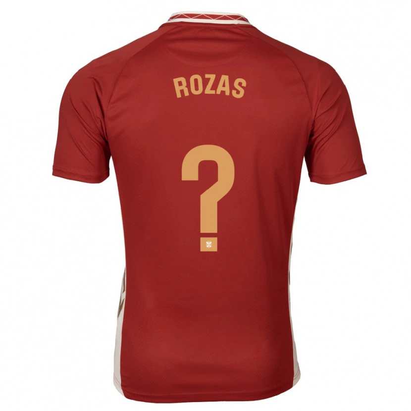 Danxen Niño Camiseta Samuel Rozas #0 Borgoña Dorado 2ª Equipación 2025/26 La Camisa