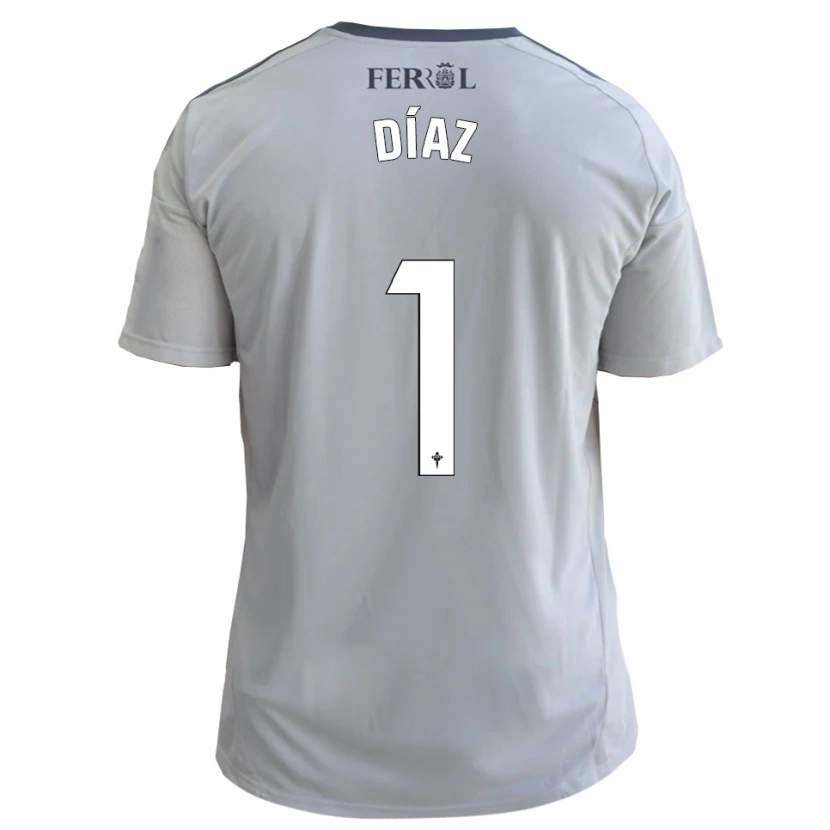 Danxen Niño Camiseta Lucas Díaz #1 Gris Plata 2ª Equipación 2025/26 La Camisa