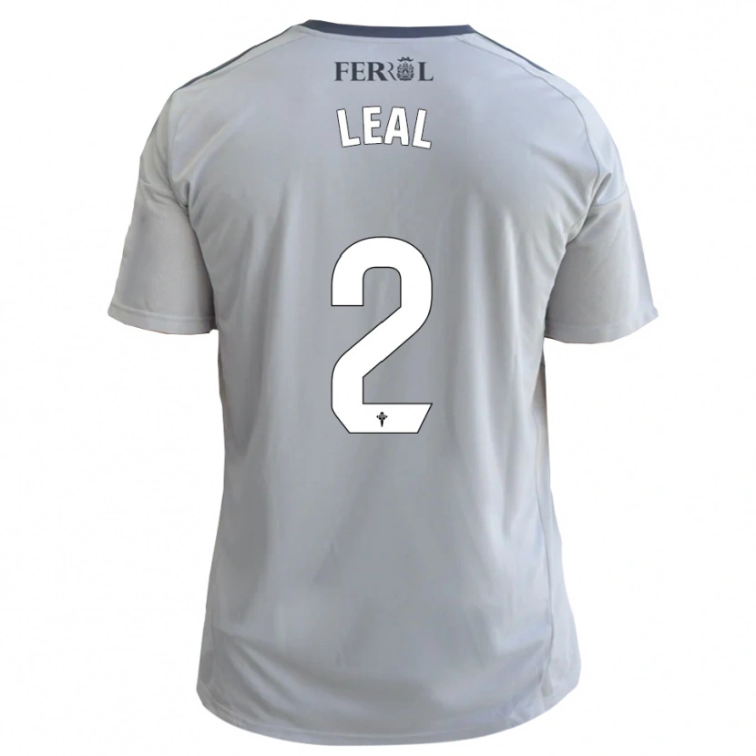 Danxen Niño Camiseta Miguel Leal #2 Gris Plata 2ª Equipación 2025/26 La Camisa