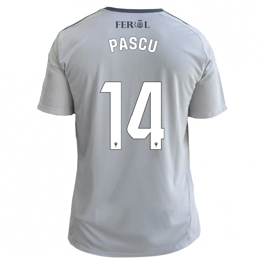 Danxen Niño Camiseta Pascu #14 Gris Plata 2ª Equipación 2025/26 La Camisa