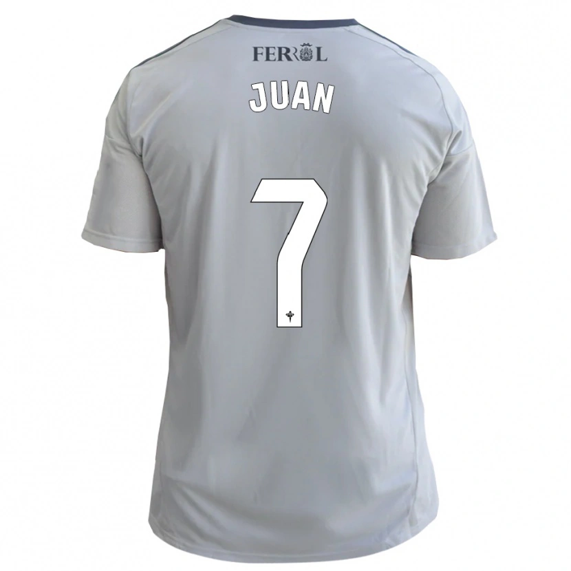 Danxen Niño Camiseta Álvaro Juan #7 Gris Plata 2ª Equipación 2025/26 La Camisa