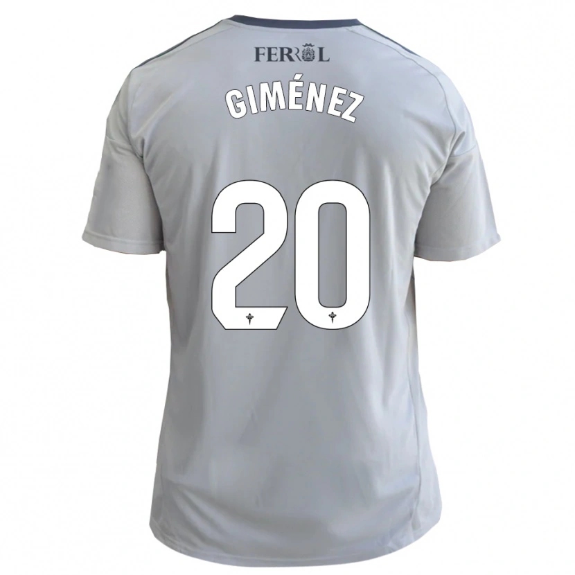 Danxen Niño Camiseta Álvaro Giménez #20 Gris Plata 2ª Equipación 2025/26 La Camisa