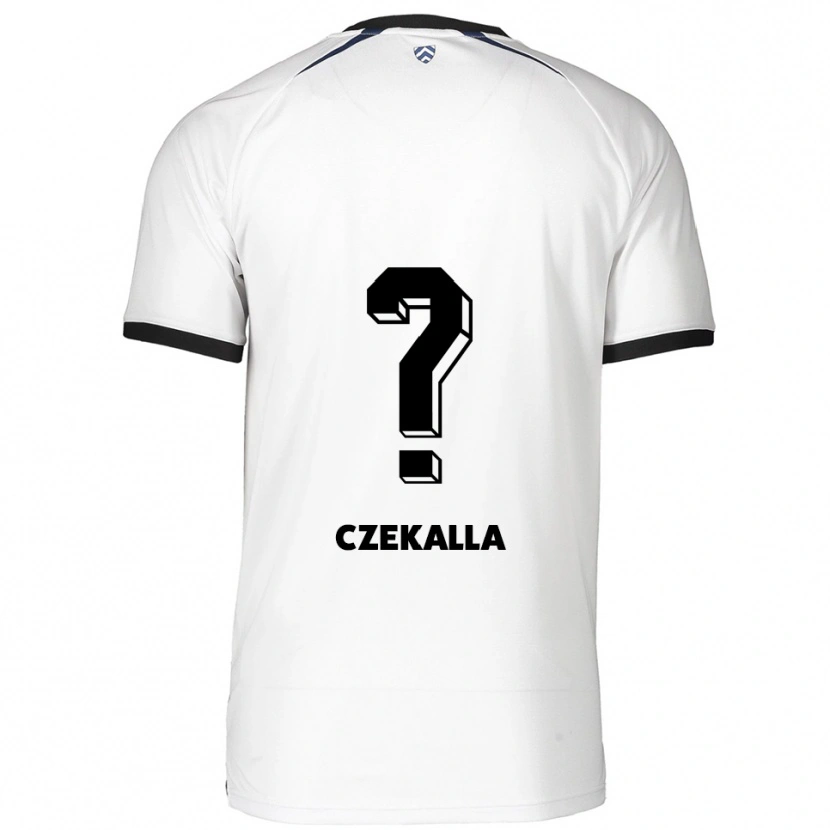 Danxen Niño Camiseta Till-Simon Czekalla #0 Blanco Negro 2ª Equipación 2025/26 La Camisa