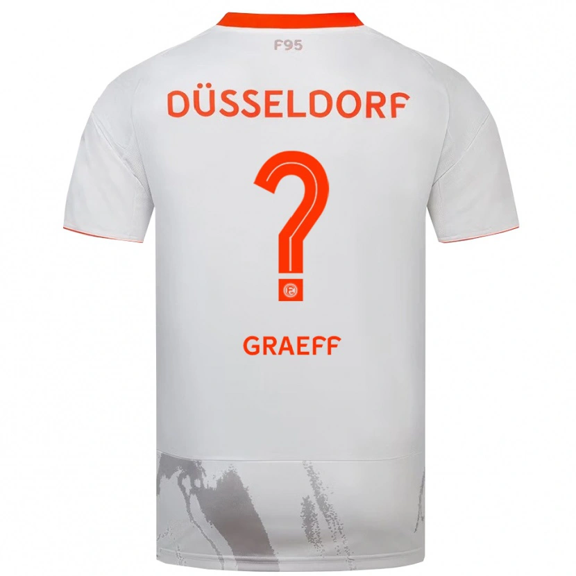 Danxen Niño Camiseta Jamain Graeff #0 Blanco Naranja 2ª Equipación 2025/26 La Camisa