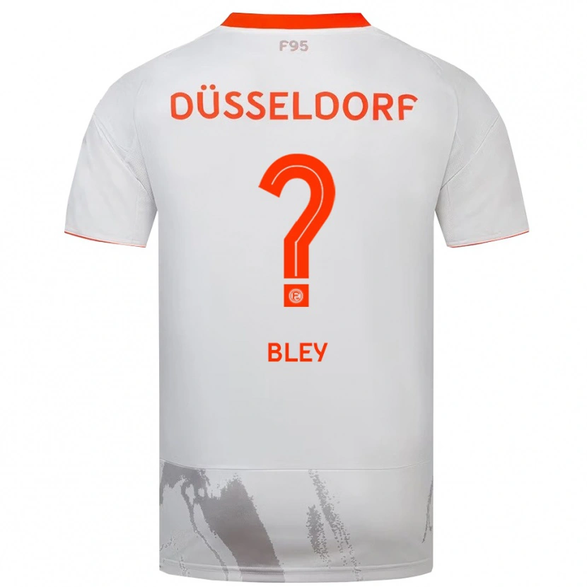 Danxen Niño Camiseta Melissa Bley #0 Blanco Naranja 2ª Equipación 2025/26 La Camisa