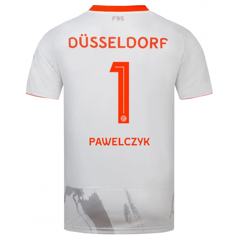 Danxen Niño Camiseta Tobias Pawelczyk #1 Blanco Naranja 2ª Equipación 2025/26 La Camisa