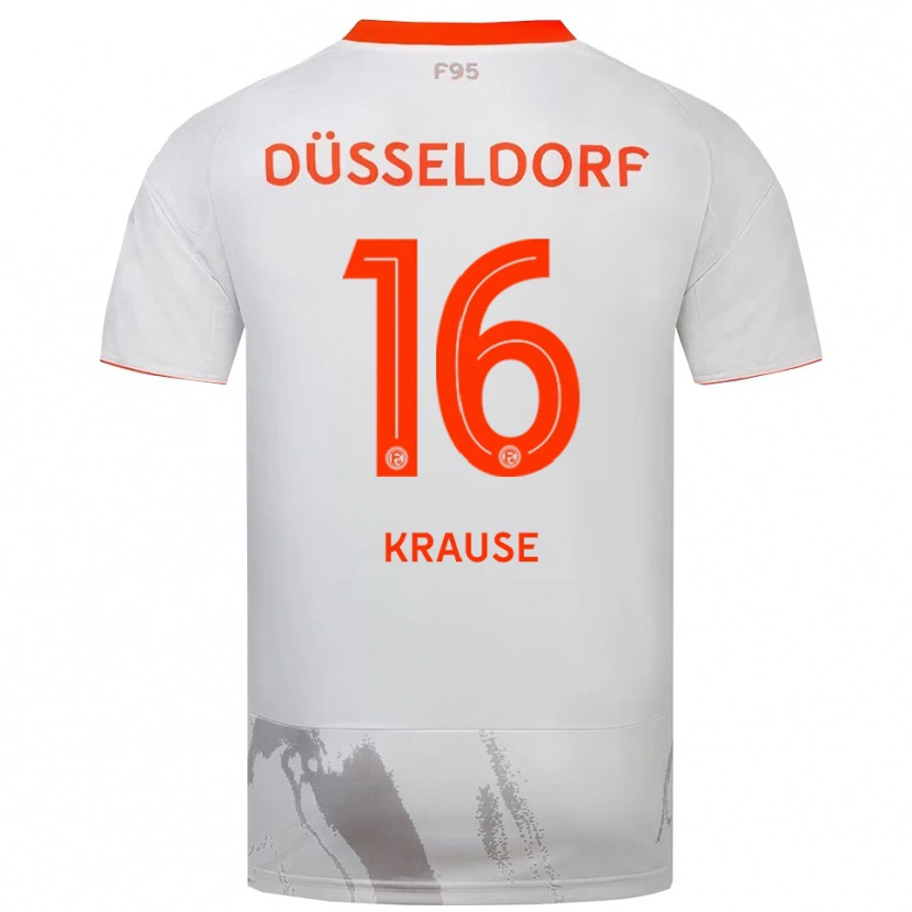 Danxen Niño Camiseta Arno Krause #16 Blanco Naranja 2ª Equipación 2025/26 La Camisa