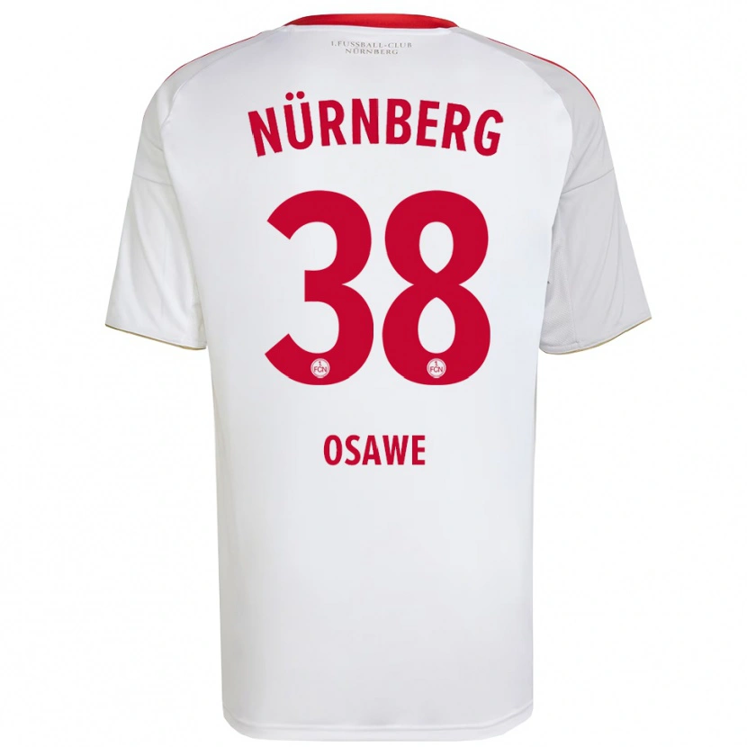 Danxen Niño Camiseta Winners Osawe #38 Blanco Rojo 2ª Equipación 2025/26 La Camisa