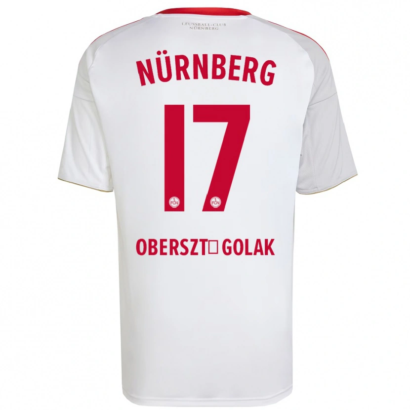 Danxen Niño Camiseta Karol Oberszt-Golak #17 Blanco Rojo 2ª Equipación 2025/26 La Camisa