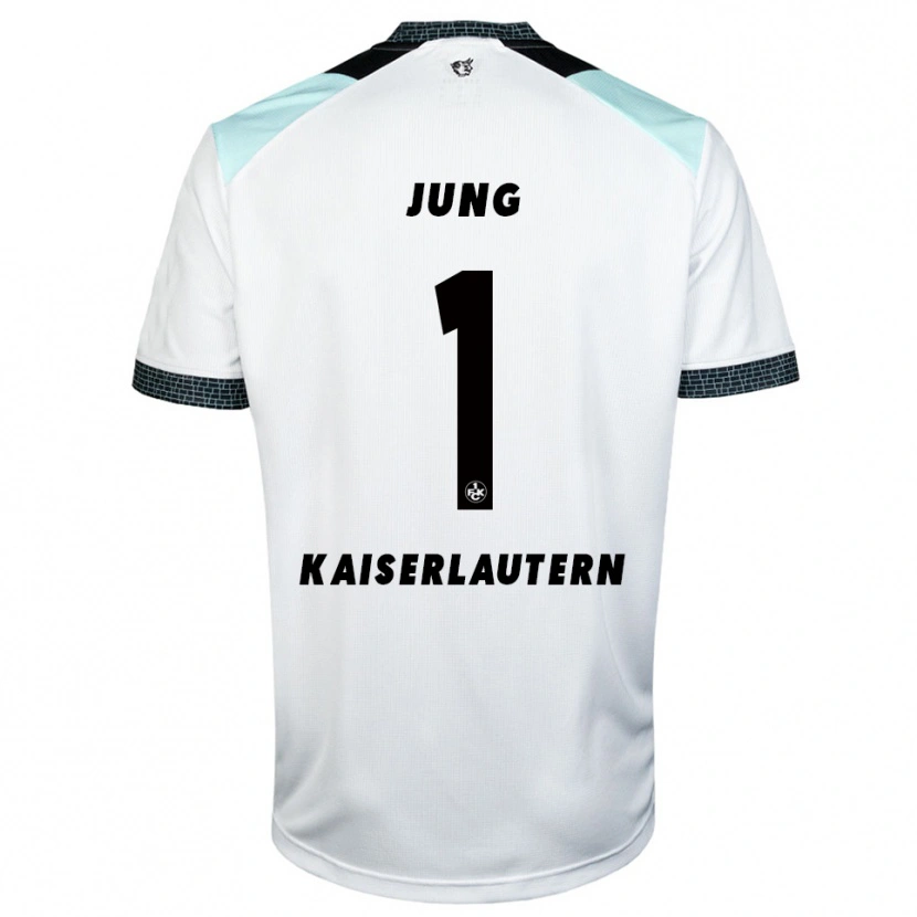 Danxen Niño Camiseta Moritz Jung #1 Blanco Negro 2ª Equipación 2025/26 La Camisa