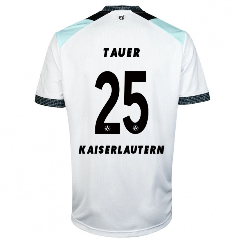 Danxen Niño Camiseta Luca Tauer #25 Blanco Negro 2ª Equipación 2025/26 La Camisa