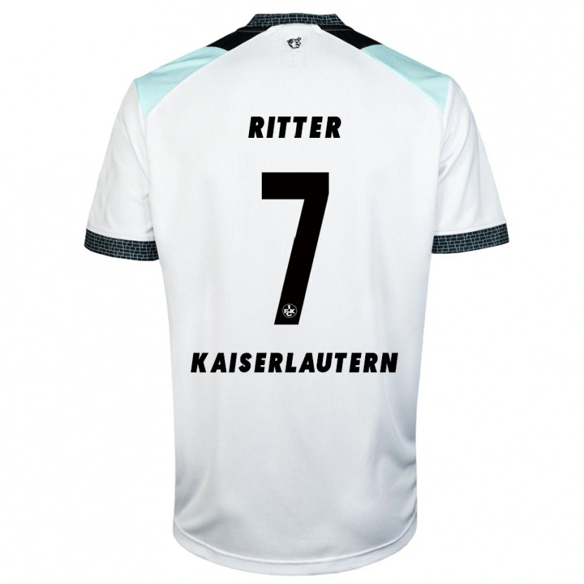Danxen Niño Camiseta Marlon Ritter #7 Blanco Negro 2ª Equipación 2025/26 La Camisa