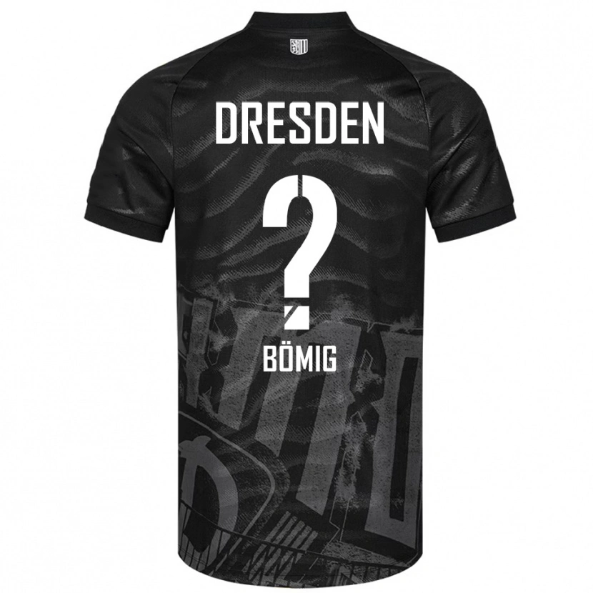 Danxen Niño Camiseta Sarah Bömig #0 Negro Gris 2ª Equipación 2025/26 La Camisa