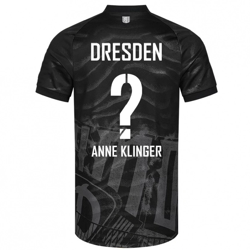 Danxen Niño Camiseta Jo Anne Klinger #0 Negro Gris 2ª Equipación 2025/26 La Camisa