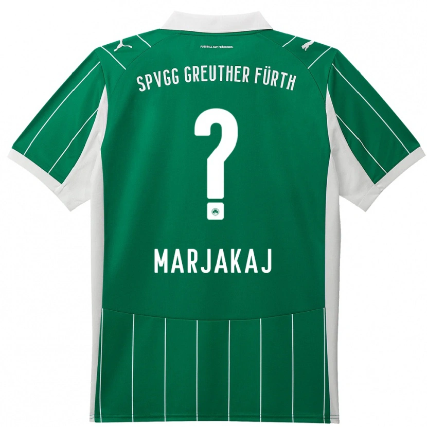 Danxen Niño Camiseta Sabina Marjakaj #0 Verde Blanco 2ª Equipación 2025/26 La Camisa
