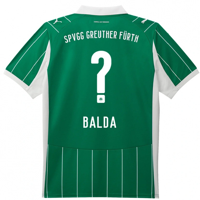Danxen Niño Camiseta Daniela Balda #0 Verde Blanco 2ª Equipación 2025/26 La Camisa