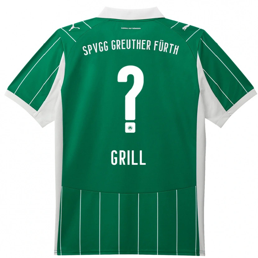 Danxen Niño Camiseta Elena Grill #0 Verde Blanco 2ª Equipación 2025/26 La Camisa