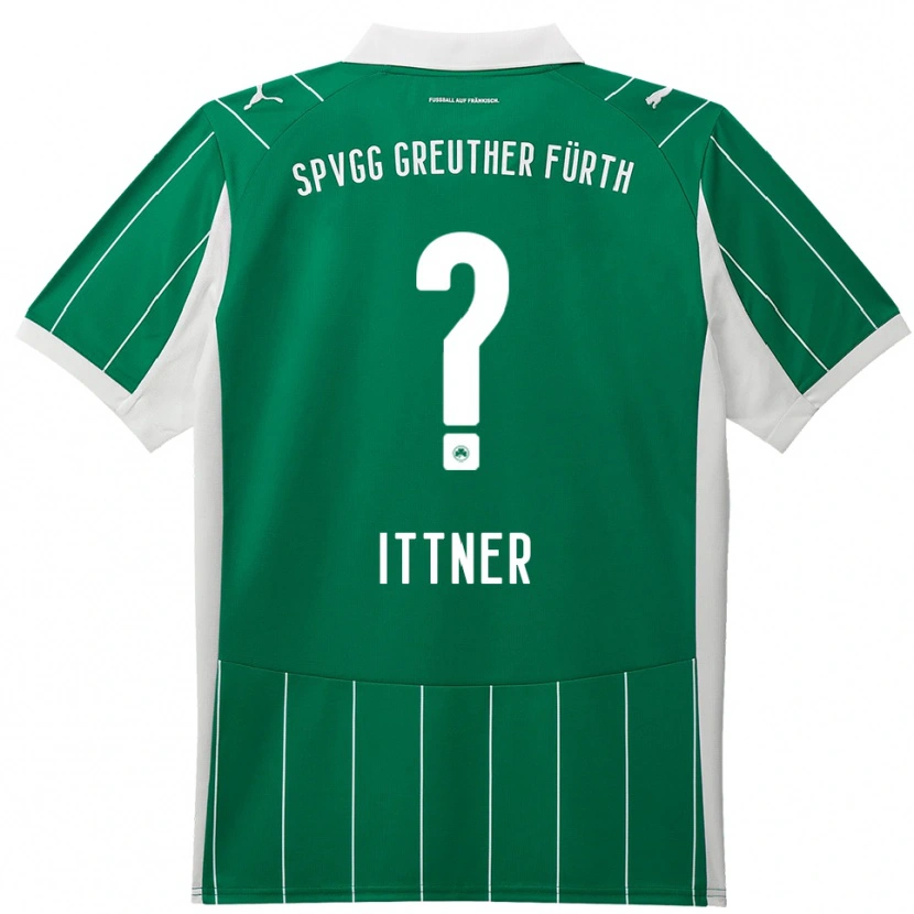 Danxen Niño Camiseta Jasmin Ittner #0 Verde Blanco 2ª Equipación 2025/26 La Camisa