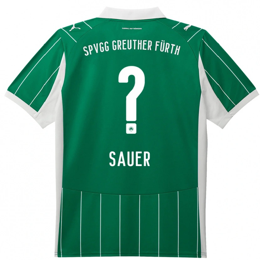 Danxen Niño Camiseta Hanna Sauer #0 Verde Blanco 2ª Equipación 2025/26 La Camisa