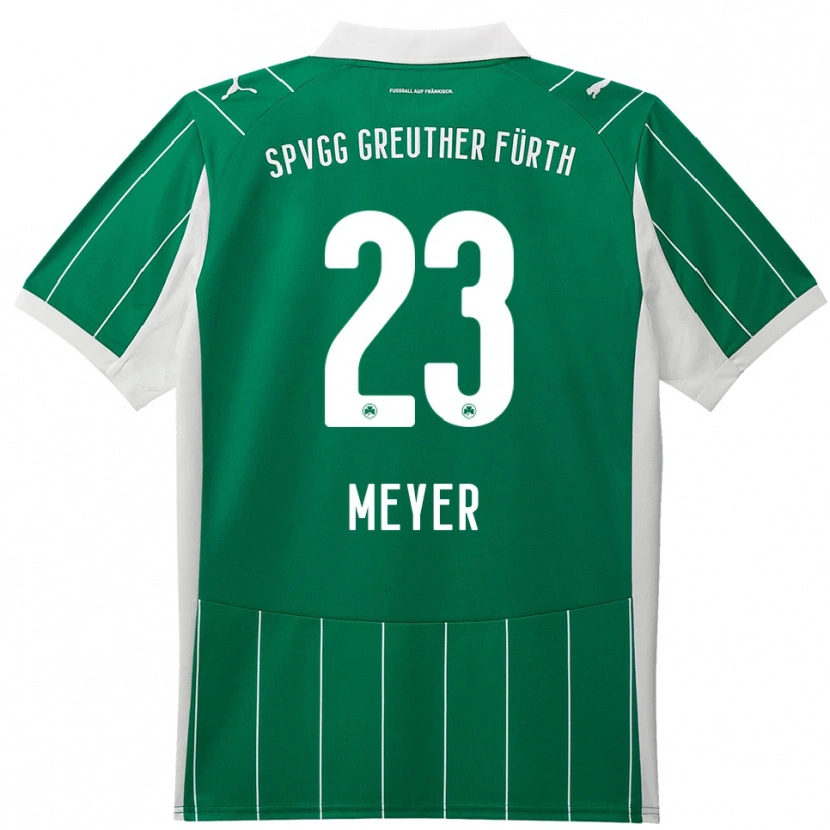 Danxen Niño Camiseta Max Meyer #23 Verde Blanco 2ª Equipación 2025/26 La Camisa