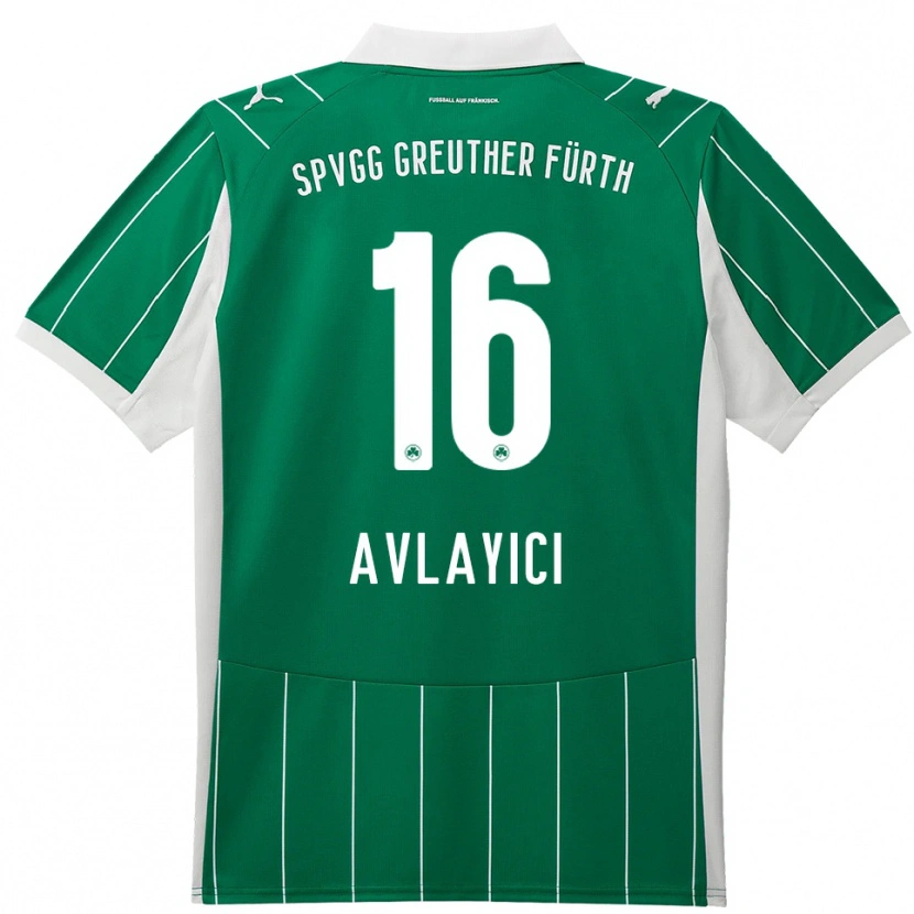 Danxen Niño Camiseta Mehmet Avlayici #16 Verde Blanco 2ª Equipación 2025/26 La Camisa