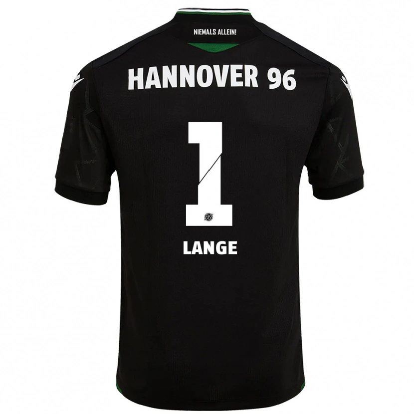 Danxen Niño Camiseta Tom Lange #1 Negro Verde 2ª Equipación 2025/26 La Camisa