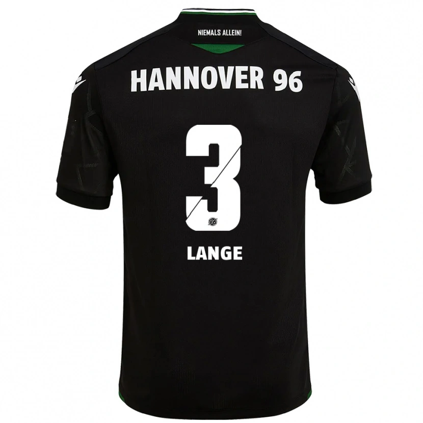 Danxen Niño Camiseta Maximilian Lange #3 Negro Verde 2ª Equipación 2025/26 La Camisa