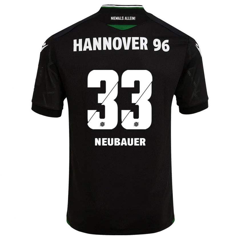 Danxen Niño Camiseta Maurice Neubauer #33 Negro Verde 2ª Equipación 2025/26 La Camisa