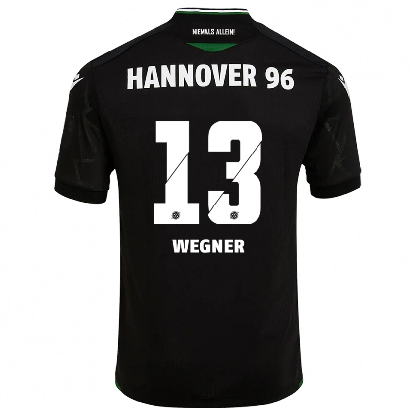 Danxen Niño Camiseta Ole Wegner #13 Negro Verde 2ª Equipación 2025/26 La Camisa