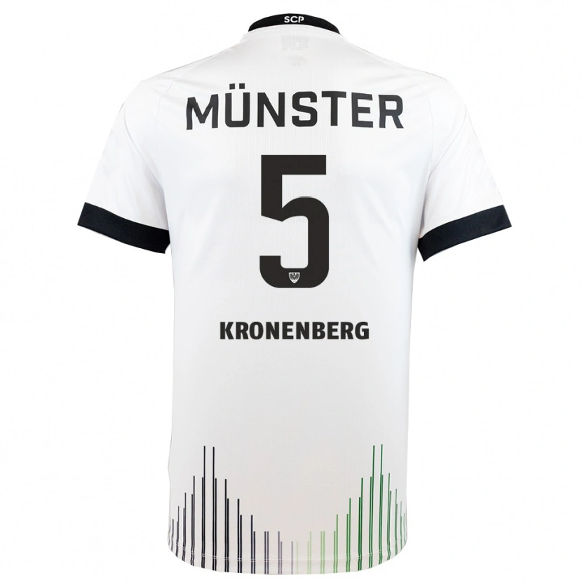 Danxen Niño Camiseta Ben Kronenberg #5 Blanco Negro 2ª Equipación 2025/26 La Camisa