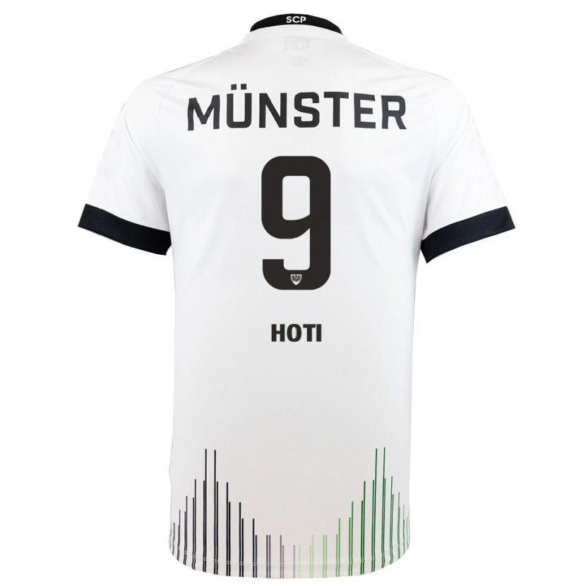 Danxen Niño Camiseta Arbnor Hoti #9 Blanco Negro 2ª Equipación 2025/26 La Camisa