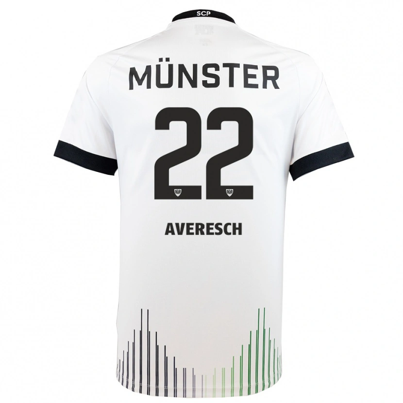 Danxen Niño Camiseta Noah Averesch #22 Blanco Negro 2ª Equipación 2025/26 La Camisa
