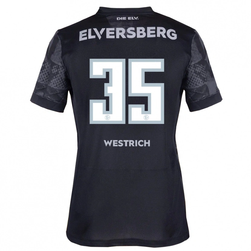 Danxen Niño Camiseta Louis Westrich #35 Negro Gris 2ª Equipación 2025/26 La Camisa