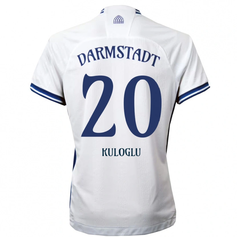 Danxen Niño Camiseta Can Kuloglu #20 Blanco Azul 2ª Equipación 2025/26 La Camisa