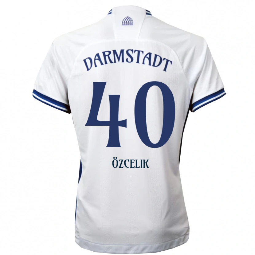 Danxen Niño Camiseta Mehmet Özçelik #40 Blanco Azul 2ª Equipación 2025/26 La Camisa