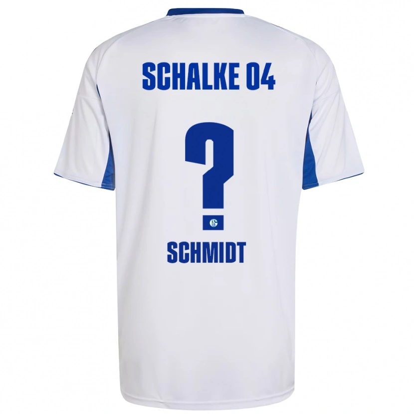 Danxen Niño Camiseta Nele Schmidt #0 Blanco Azul 2ª Equipación 2025/26 La Camisa