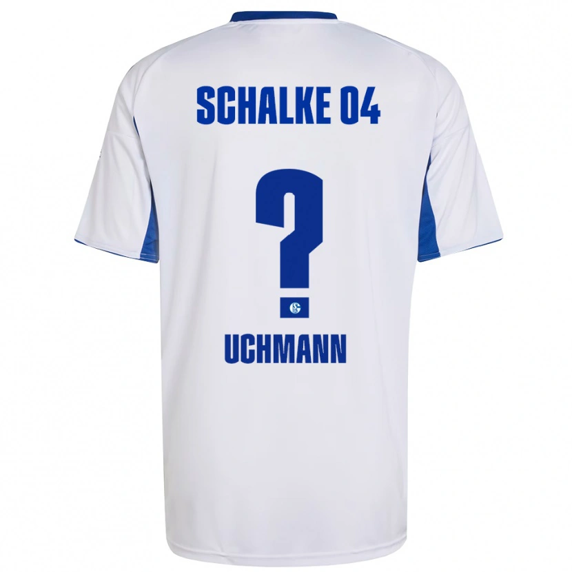 Danxen Niño Camiseta Ty Uchmann #0 Blanco Azul 2ª Equipación 2025/26 La Camisa