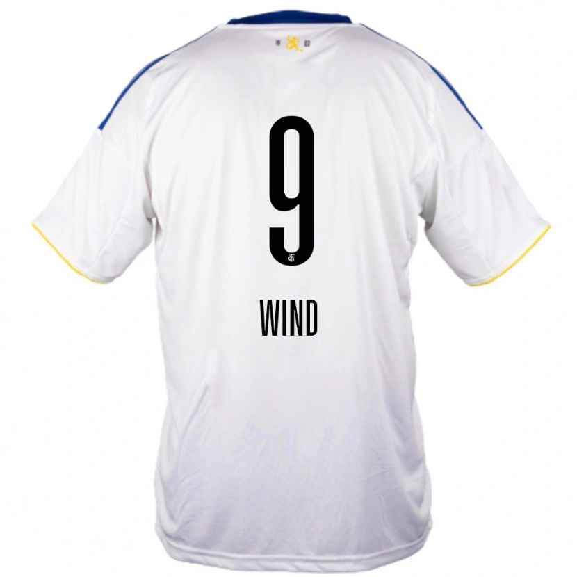 Danxen Niño Camiseta Lena Wind #9 Blanco Azul Amarillo 2ª Equipación 2025/26 La Camisa