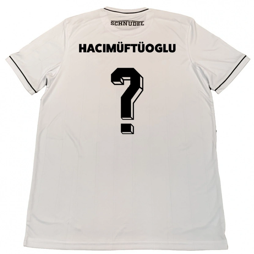 Danxen Niño Camiseta Belinay Hacimüftüoglu #0 Blanco Negro 2ª Equipación 2025/26 La Camisa
