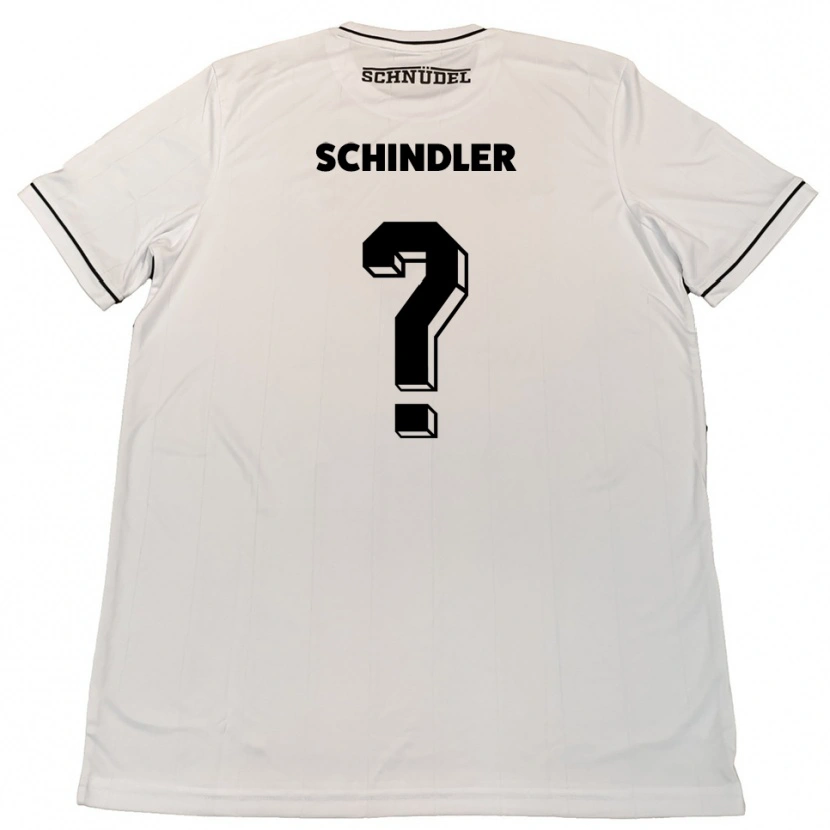Danxen Niño Camiseta Vanessa Schindler #0 Blanco Negro 2ª Equipación 2025/26 La Camisa