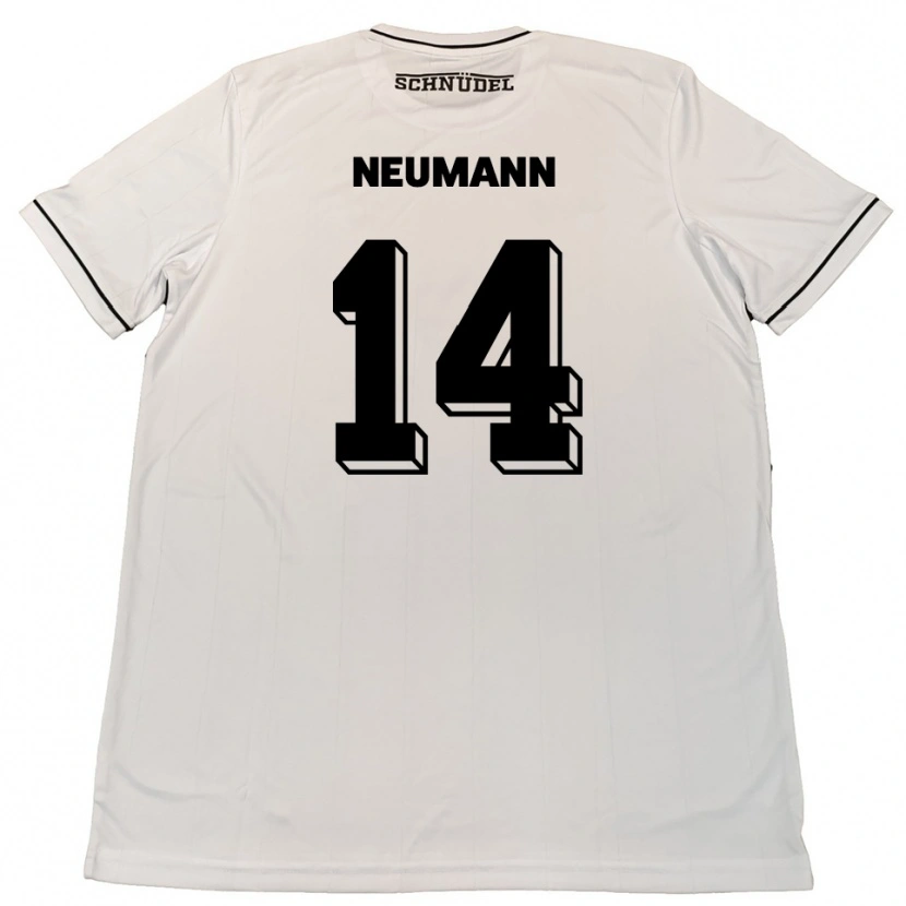 Danxen Niño Camiseta Felix Neumann #14 Blanco Negro 2ª Equipación 2025/26 La Camisa