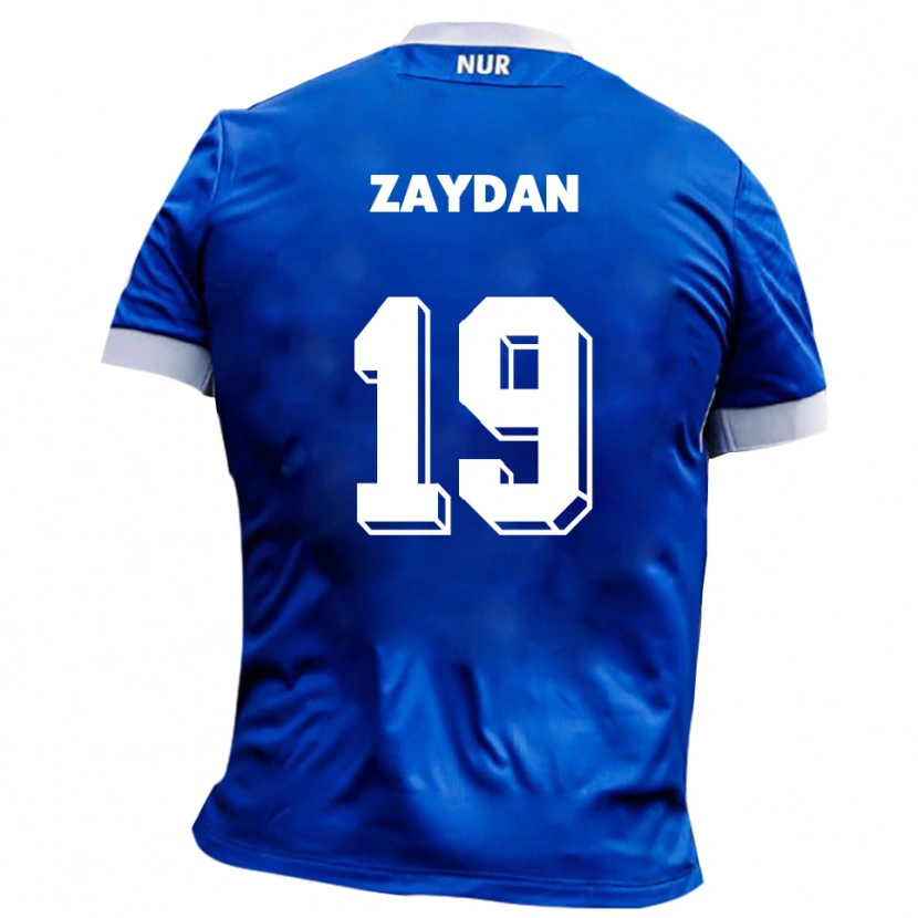 Danxen Niño Camiseta Jannis Zaydan #19 Azul Blanco 2ª Equipación 2025/26 La Camisa