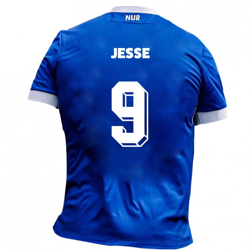 Danxen Niño Camiseta Lennard Jesse #9 Azul Blanco 2ª Equipación 2025/26 La Camisa
