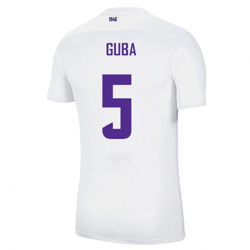 Danxen Niño Camiseta Kilian Guba #5 Blanco Verde 2ª Equipación 2025/26 La Camisa