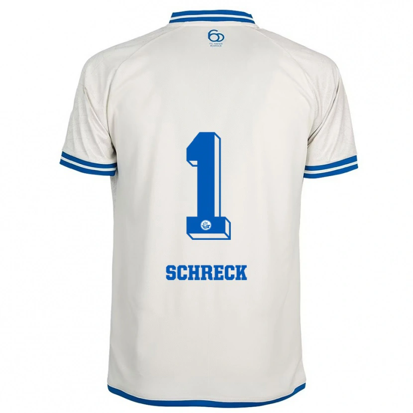 Danxen Niño Camiseta Til Schreck #1 Blanco Azul 2ª Equipación 2025/26 La Camisa