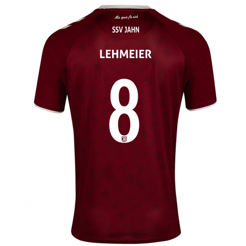 Danxen Niño Camiseta Joel Lehmeier #8 Borgoña Blanco 2ª Equipación 2025/26 La Camisa