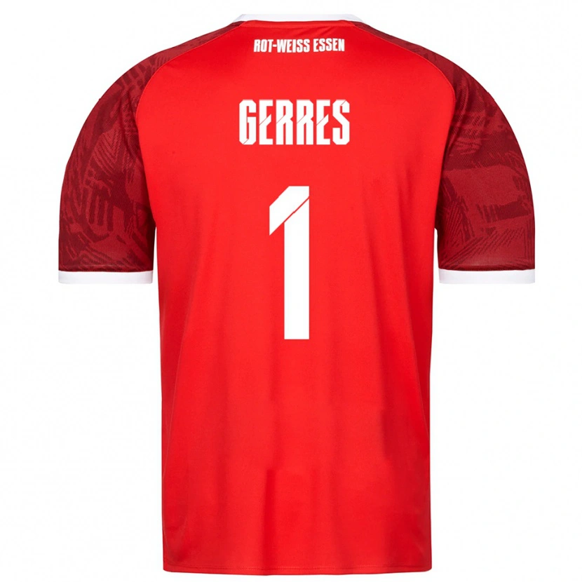 Danxen Niño Camiseta Romero Gerres #1 Rojo Borgoña Blanco 2ª Equipación 2025/26 La Camisa