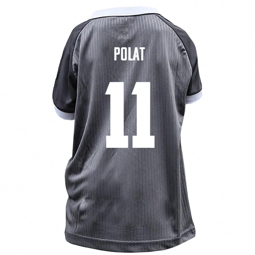 Danxen Niño Camiseta Yalcin Polat #11 Gris Blanco 2ª Equipación 2025/26 La Camisa